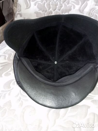 Кепка мужская кожаная 56 58