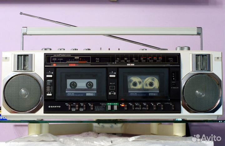 Винтажная магнитола Sanyo WMR-D25, 220V