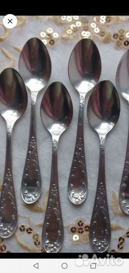 Чайные мельхиоровые ложки