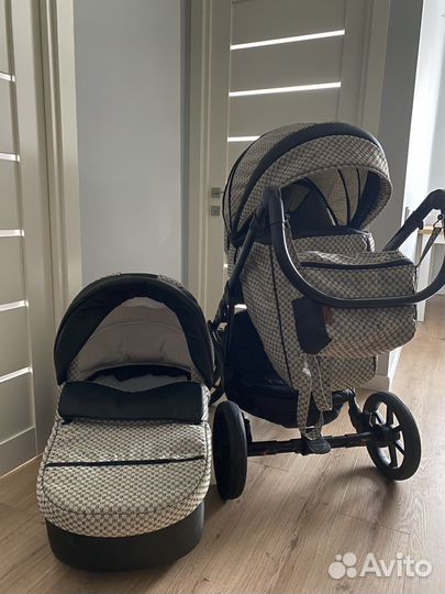 Детская коляска 2в 1 pituso confort gucci beige