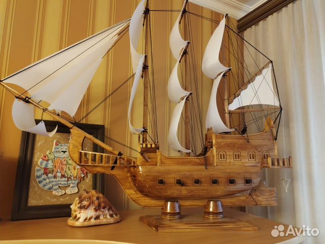 Декоративный корабль ручной работы