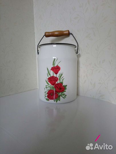 Бидон эмалированный новый