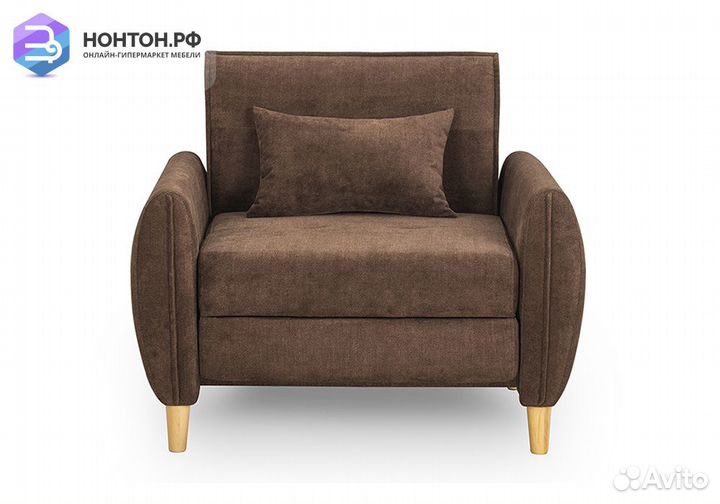Кресло еврокнижка Анита коричневое