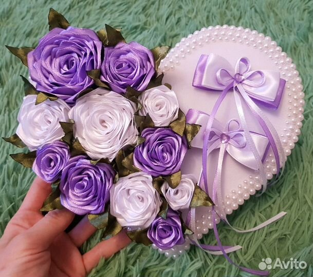 Сердце-подставка для обручальных колец