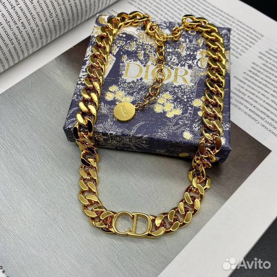 Цепь чокер Dior