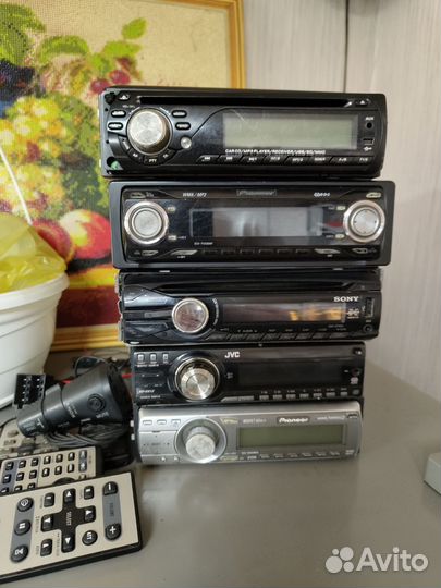 Автомагнитола 1din с bluetooth jvc, sony, pioneer