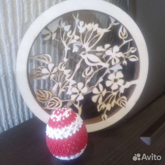 Пасхальные яйца из бисера