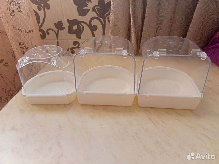 Купалки-поилки для птиц 3шт