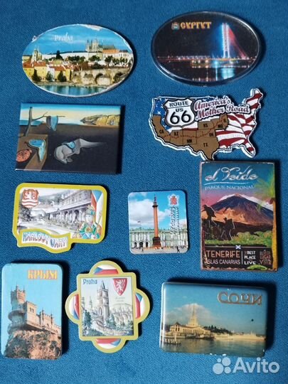 Магниты на холодильник из разных стран