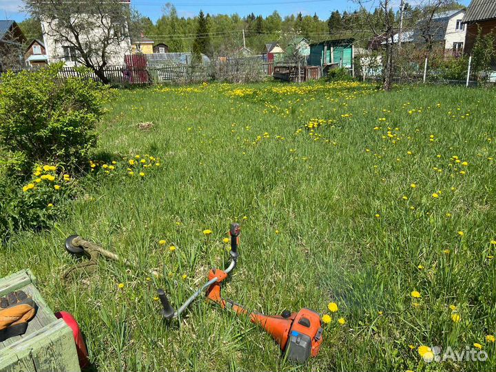 Покос травы. Вырубка мелколесья