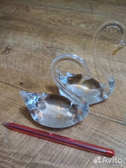 Лебеди из хрусталя СССР