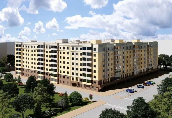 2-к. квартира, 57,4 м², 8/9 эт.