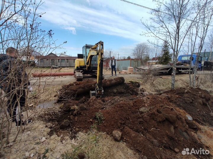 Расчистка участка, дренаж, заезд на участок