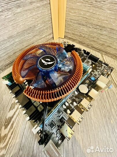 Комплект x79 lga 2011 intel Xeon 2630v2 16gb Кулер