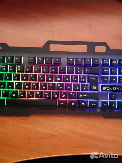 Игровая клавиатура с подсветкой Defender iron spot
