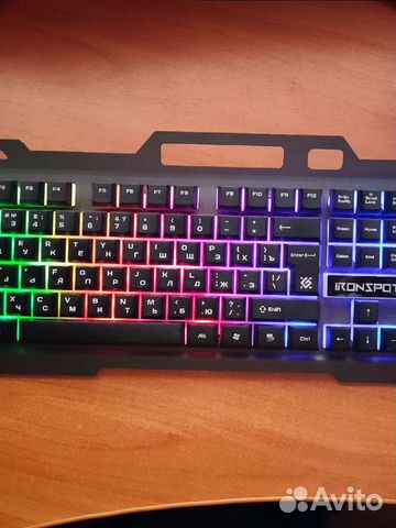 Игровая клавиатура с подсветкой Defender iron spot