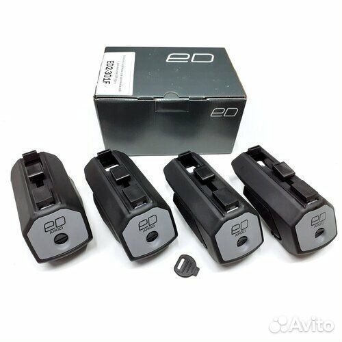 Багажник на рейлинги Ed Аэро черный