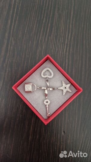 Подвеска серебро, шармы