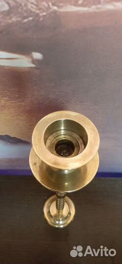 Латунный подсвечник