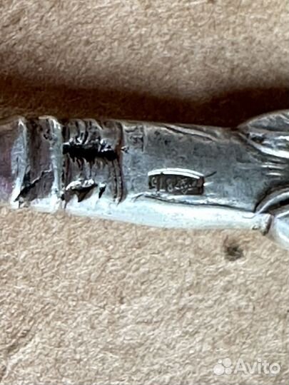 Ложки кофейные, серебро 875