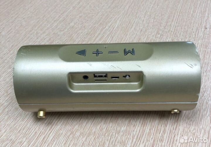 Колонка Bluetooth Золотая