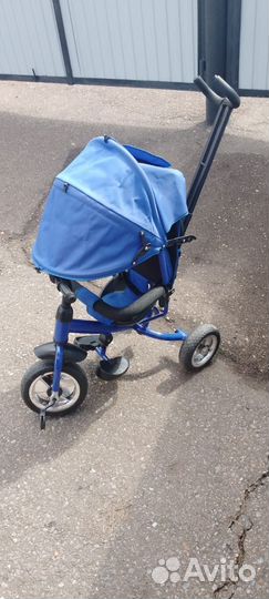 Велосипед с родительской ручкой