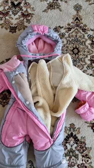 Зимний комбинезон для девочки 80 86