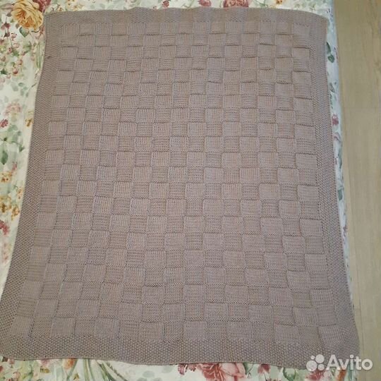 Плед детский вязаный ручная работа