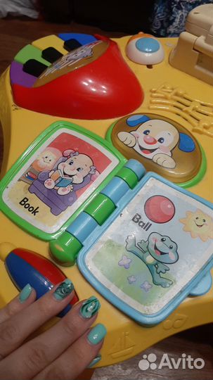 Музыкальный стол fisher price на двух языках