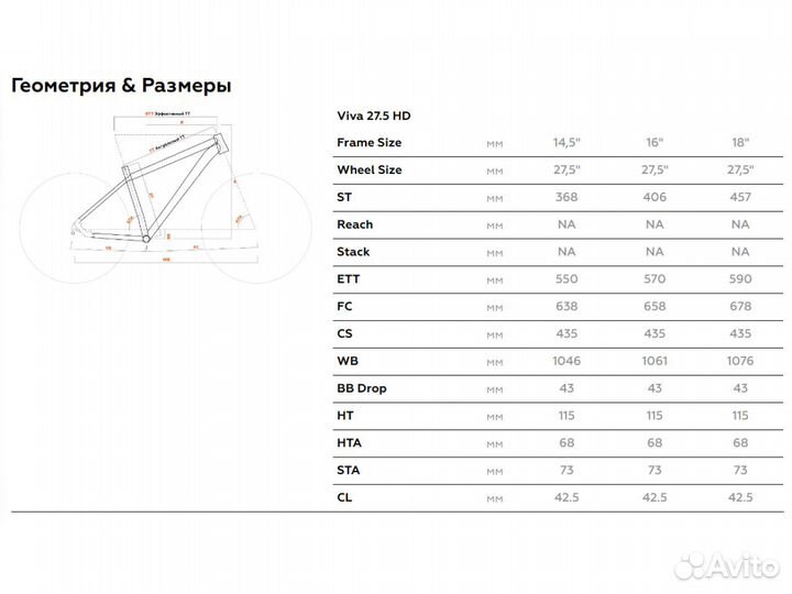Горный велосипед stark Viva 27.2 HD 2024
