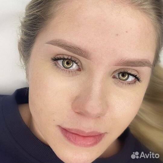 Перманентный макияж татуаж бровей губ век