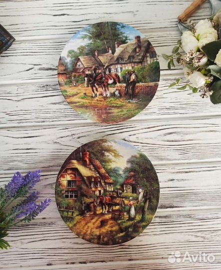 Тарелки Country Days, Wedgwood, 6 разных