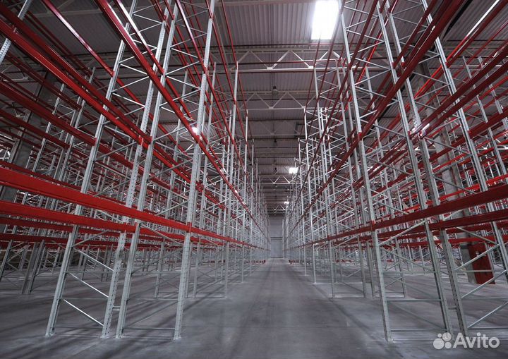 Стеллажи бу паллетные 10,5 м Кифато/фзм