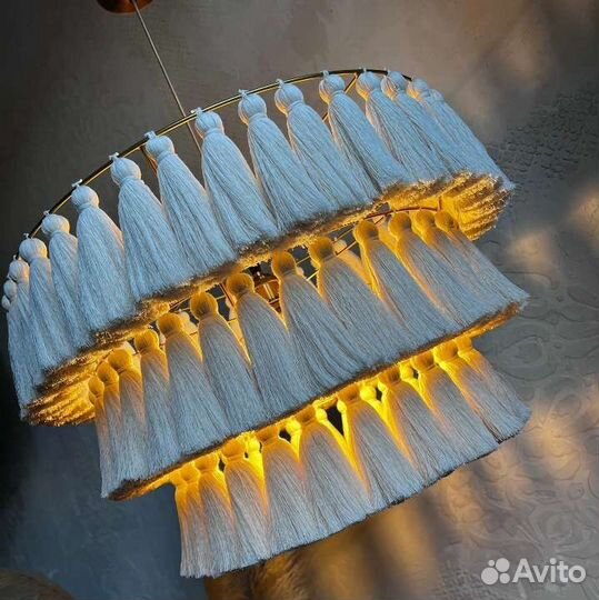 Абажур 60 см с кистями