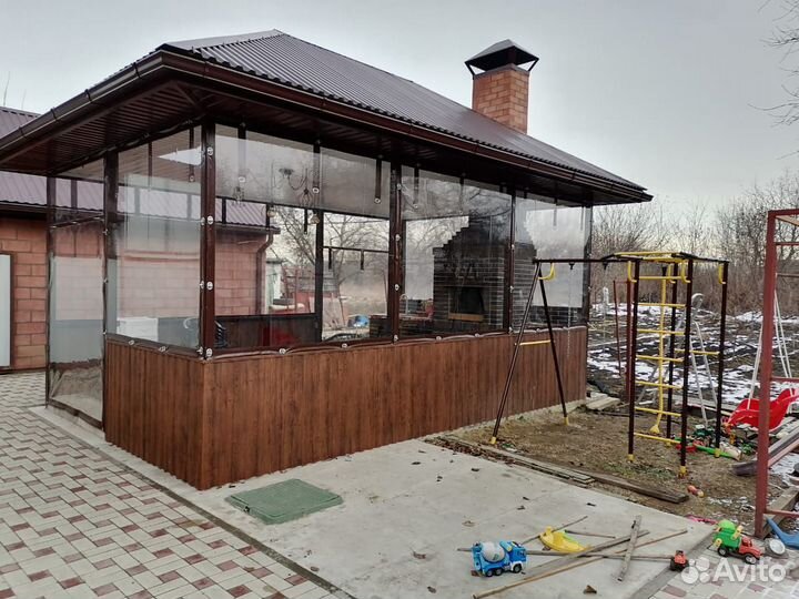 Мягкие окна для беседки