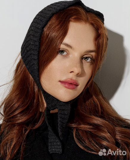 Чепчик косынка графит