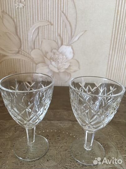 Хрустальные рюмки, стаканы, фужеры