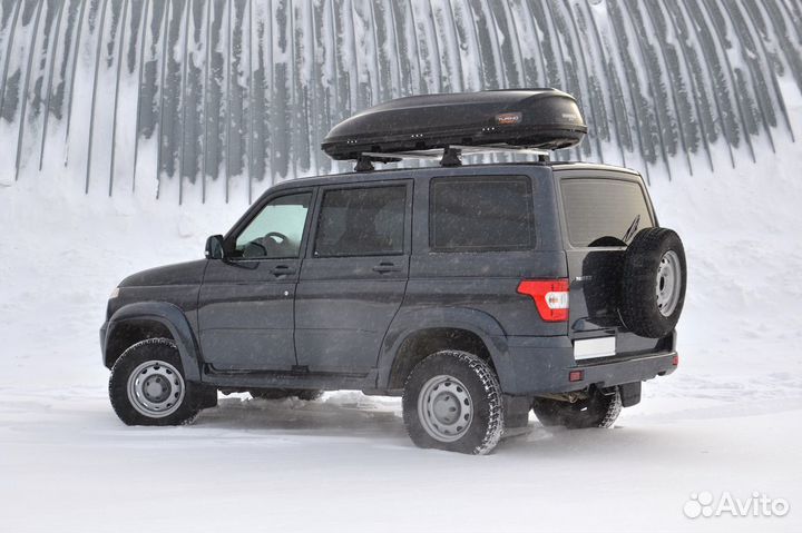 Автобокс багажник на крышу УАЗ Патриот