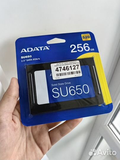 SSD накопитель A-Data Ultimate SU650 256гб