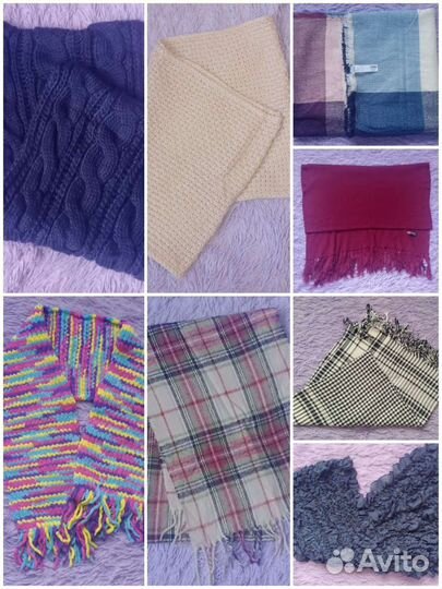 Снуды, палантины, шарфы, платки, шапки