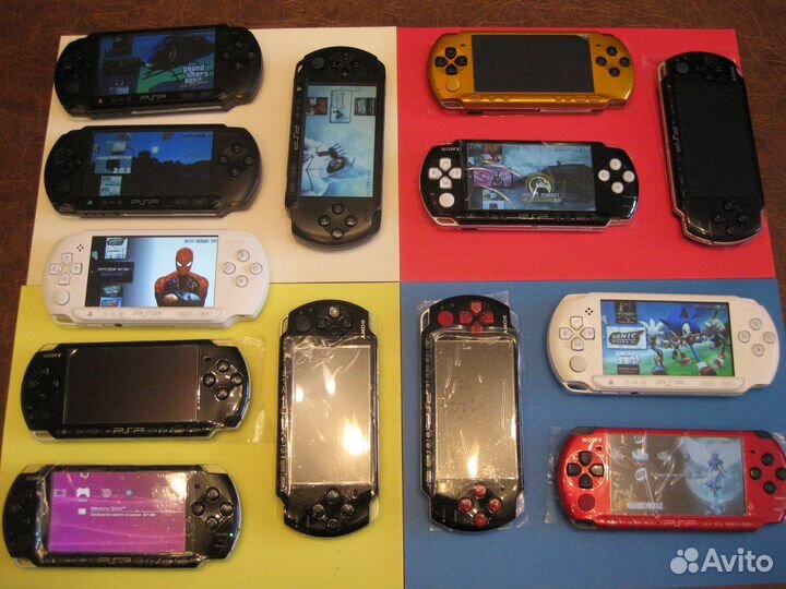 PSP - разные модели, игры, а также PS vita