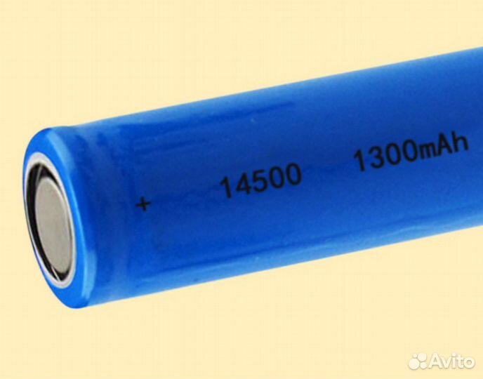 Аккумуляторы Li-Ion 14500 3.7V 1300mAh размер AA
