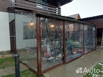 Мягкие пвх окна на беседку