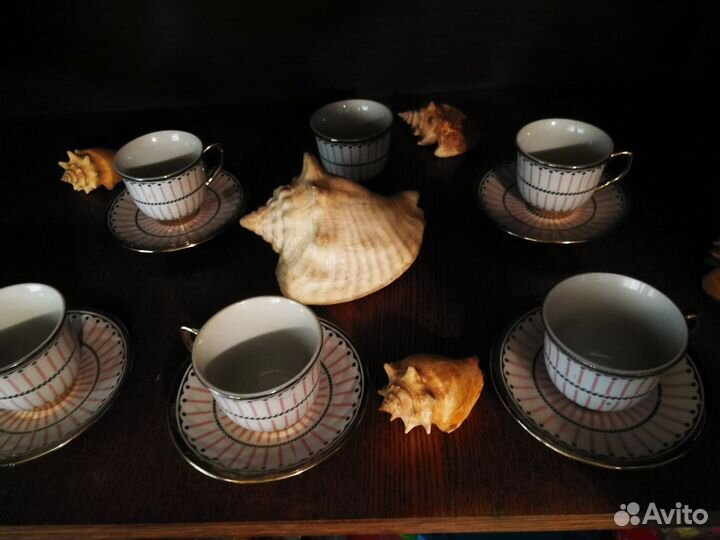 Кофейный сервиз, набор тарелок