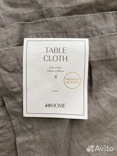 Новые льняные скатерти h&m