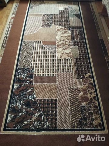 Ковер настоящая шерсть прямые линии