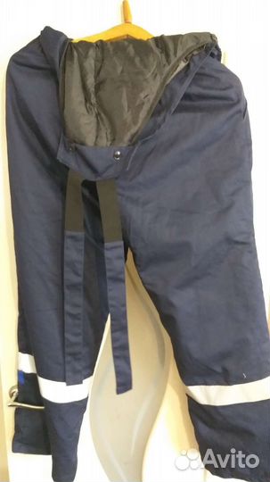 Спецодежда -брюки зимние с светоотраж.полосой