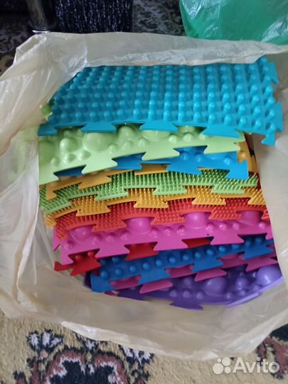 Ортопедические массажные коврики пазлы