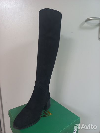 Сапоги женские зимние натуральная замша евромех бо