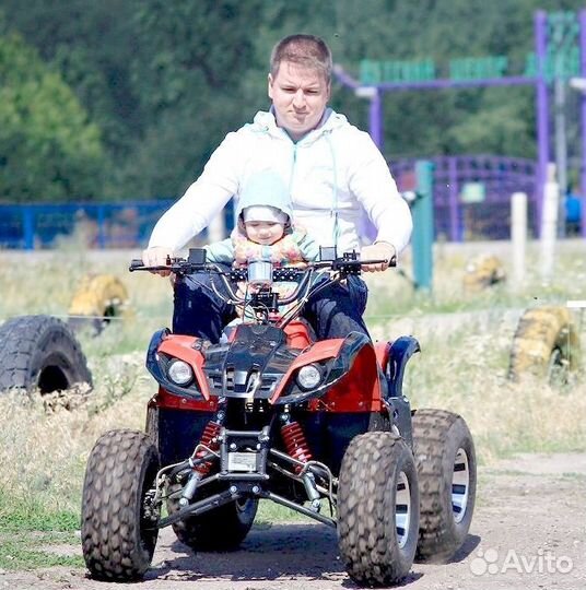 Электроквадроцикл для дачи с литиевой батареей